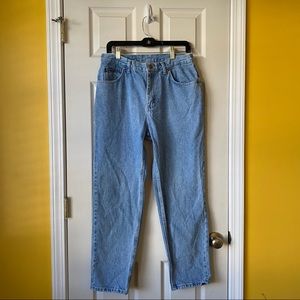 Vintage riders light wash denim mom jeans